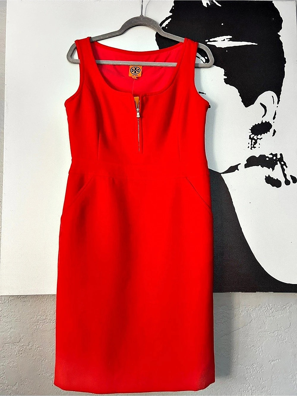 Tory Burch Zachary Dress Mini Red Size 8